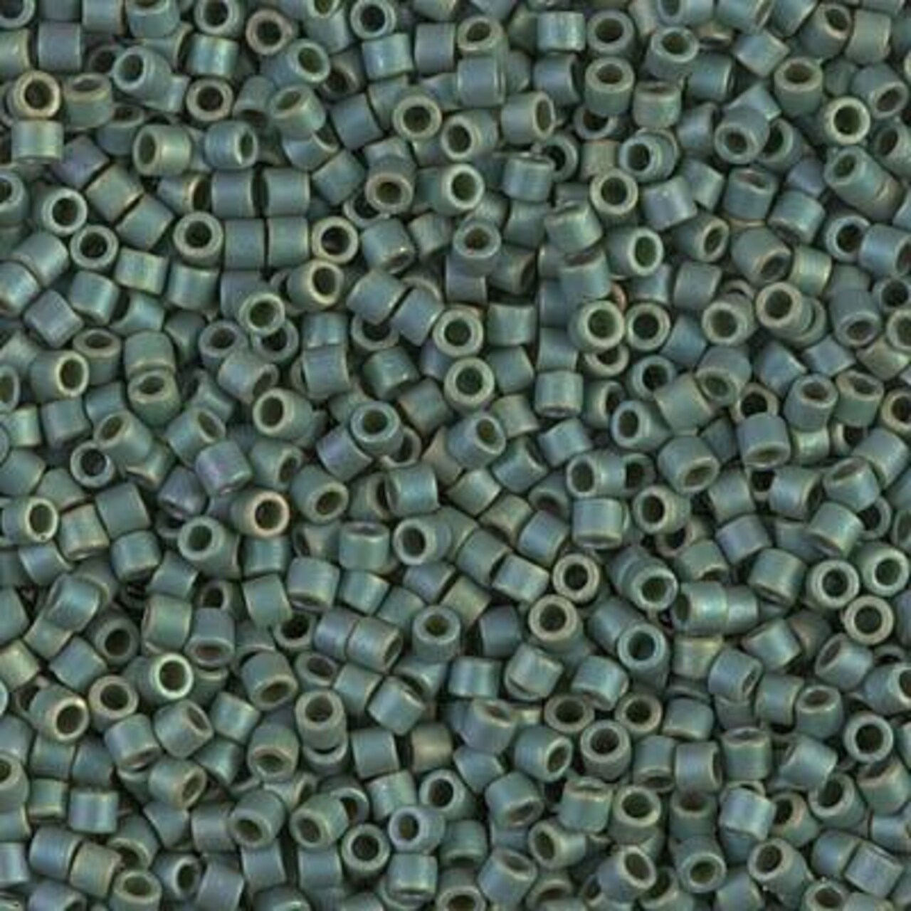 Miyuki Delica Bead 10/0, DBM0373, Matte Metallic Sage Green Luster